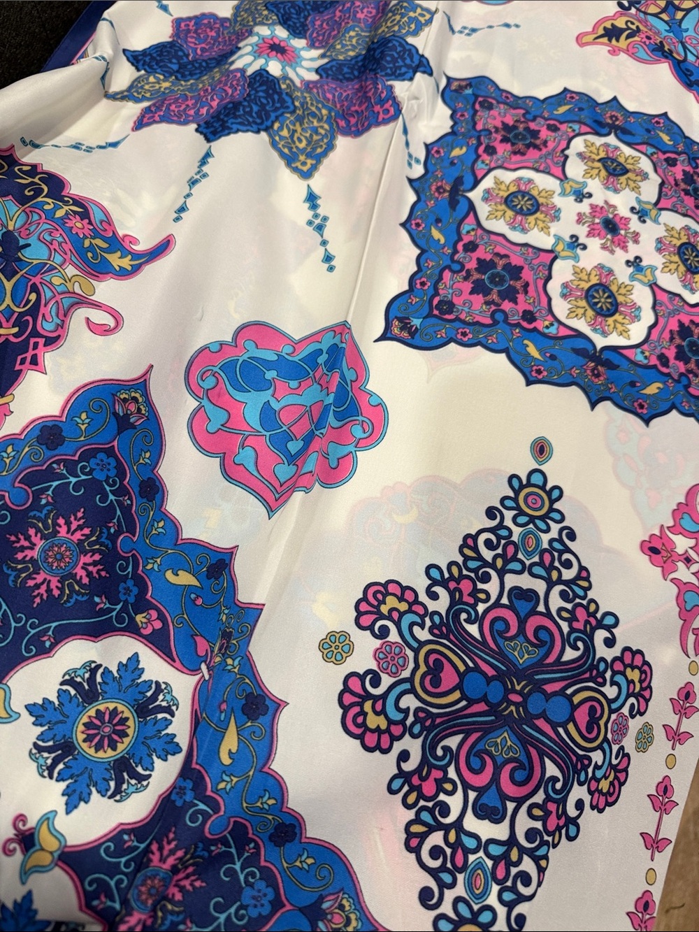Bursa Paisley Scarf in Purple & Turquoise